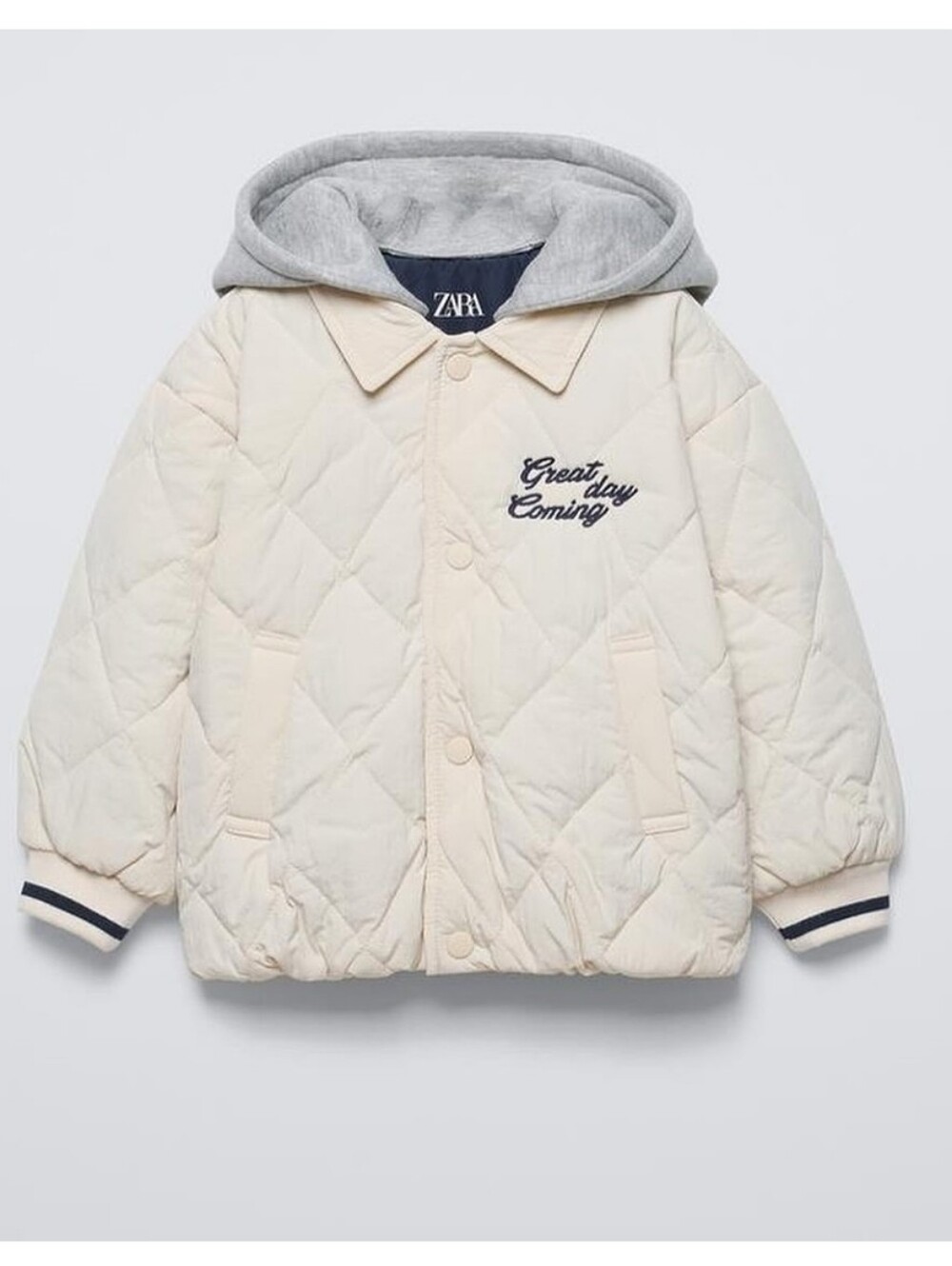 ZARA KIDS PUFFER JACKET WITH MATCHING HOOD SIZE 5 YEARS